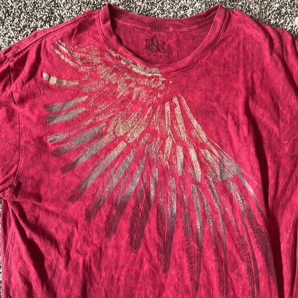 Rock and Republic acid washed red shirt - Picture 2 of 4